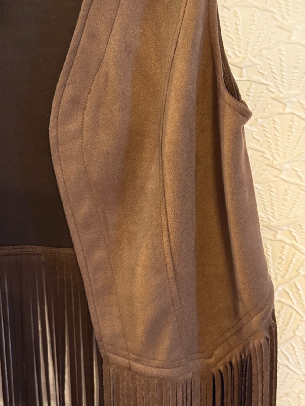 Western Boho Outfit Bundle 🤎 Fringe Vest & Lucky Brand Boot cut Jeans - Picture 5 of 16
